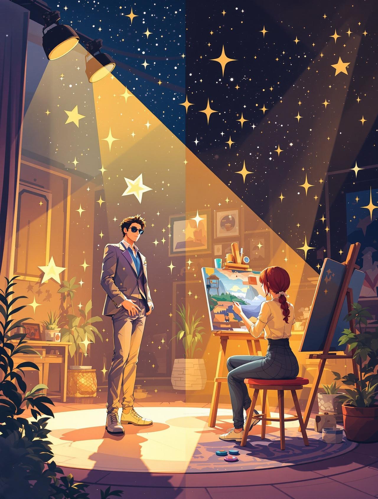 短剧合集夸克 - 双向奔赴的星光 - 双向奔赴动漫短剧封面